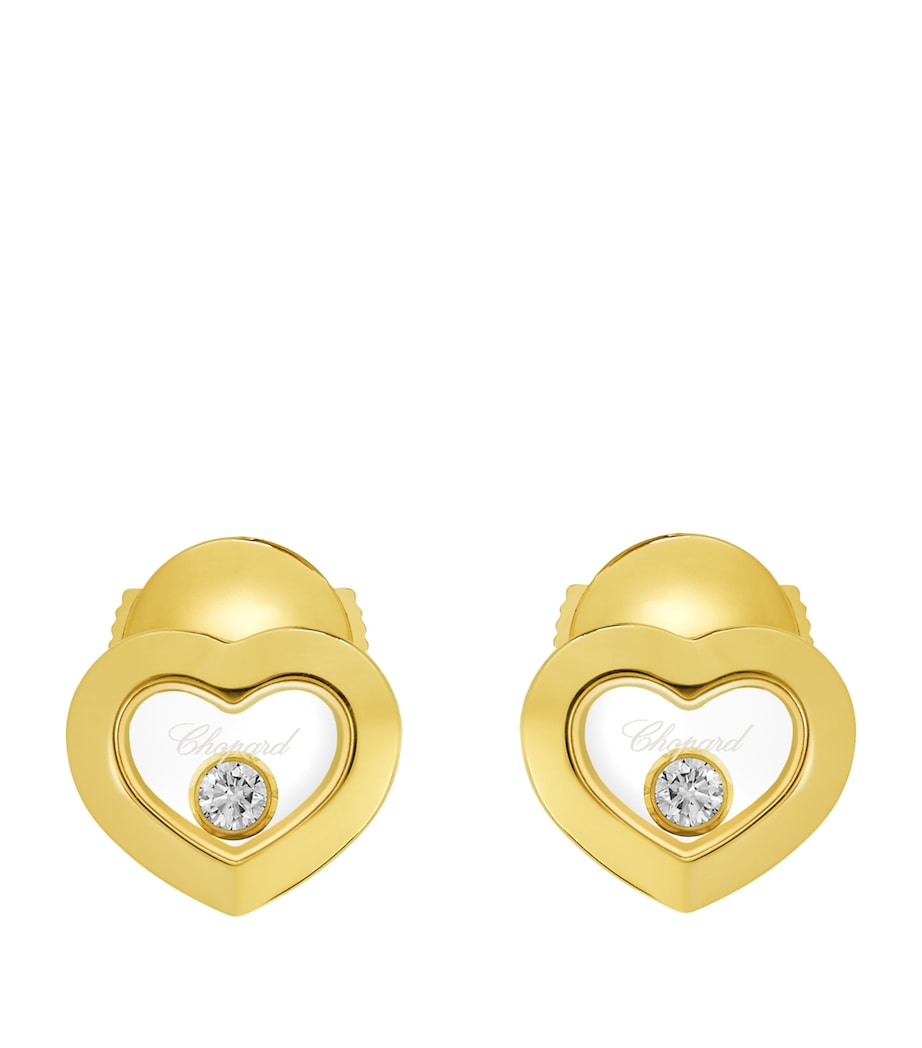 Chopard Happy Diamonds 18k yellow gold earrings - British product