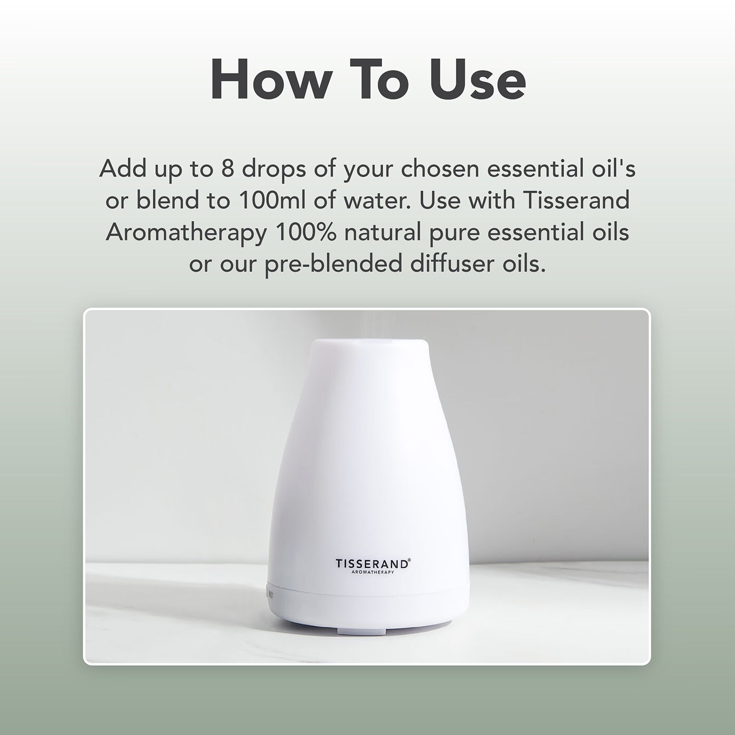 Tisserand Aroma Spa Diffuser Ultrasonic Humidifier (British brand)