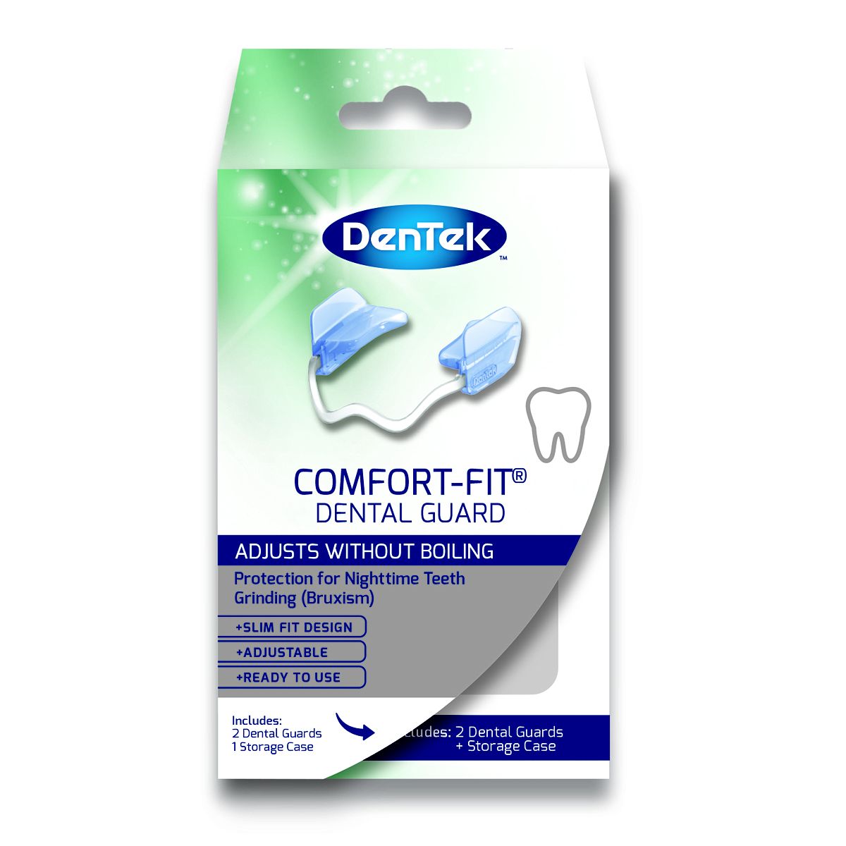 DenTek Comfort-Fit Dental Guard - 2 Pack for protection from Teeth Grinding (Bruxism) GOODS Boots   