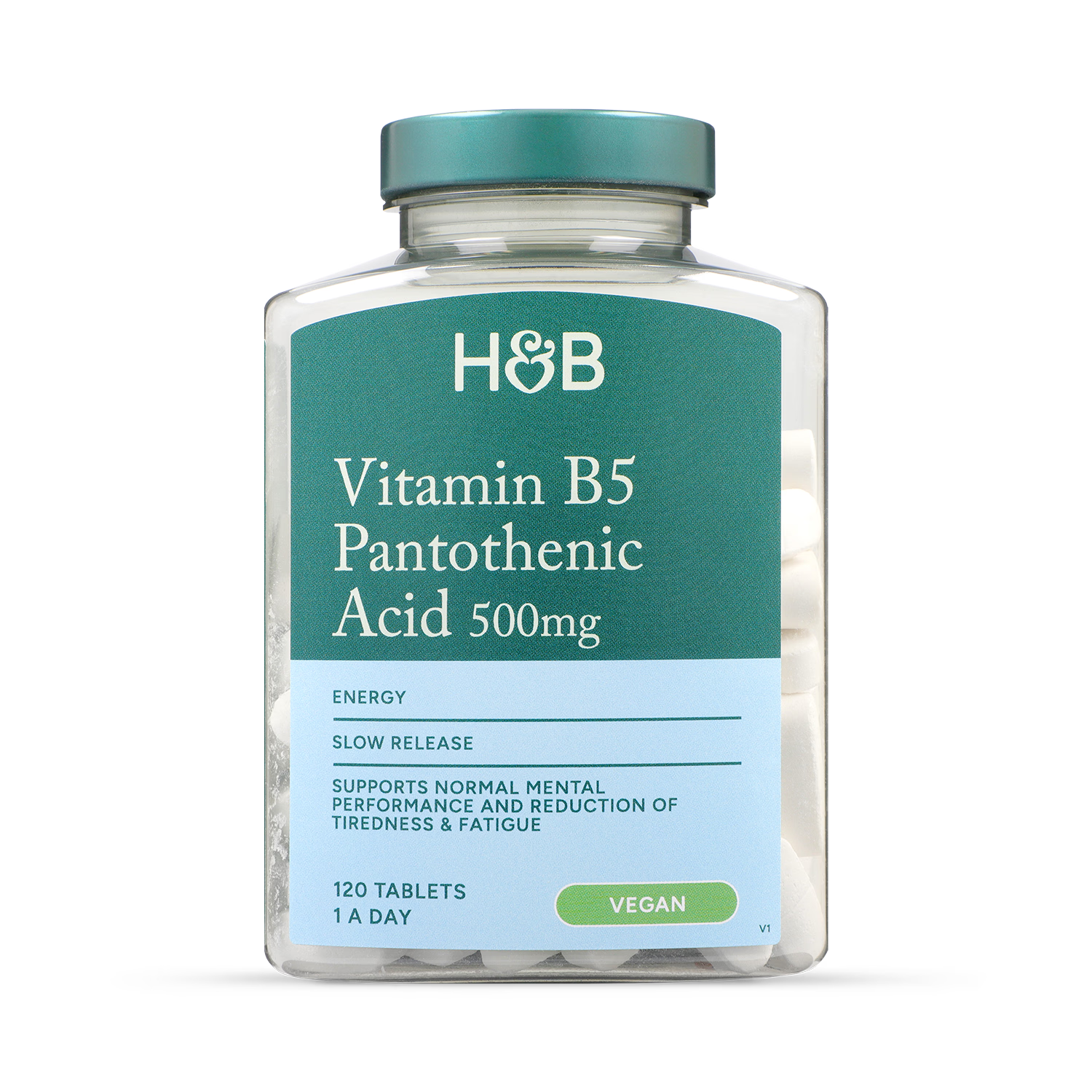 Holland & Barrett Vitamin B5 500mg 120 Tablets, UK version