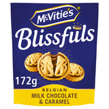 McVitie's Blissfuls Belgian Milk Chocolate & Caramel Biscuits 172g GOODS ASDA   