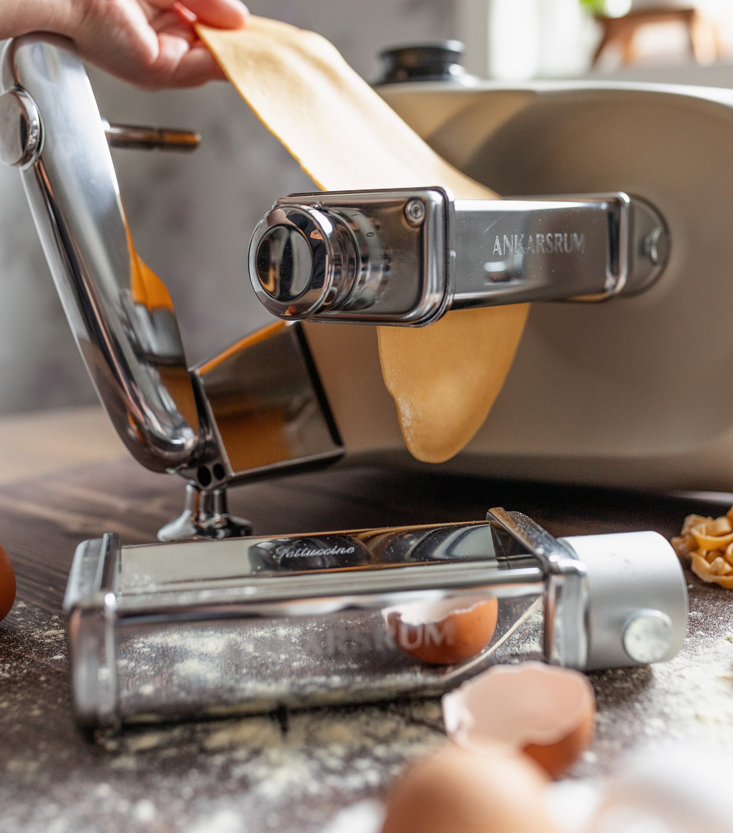 Ankarsrum pasta roller and cutter attachment kit - British product