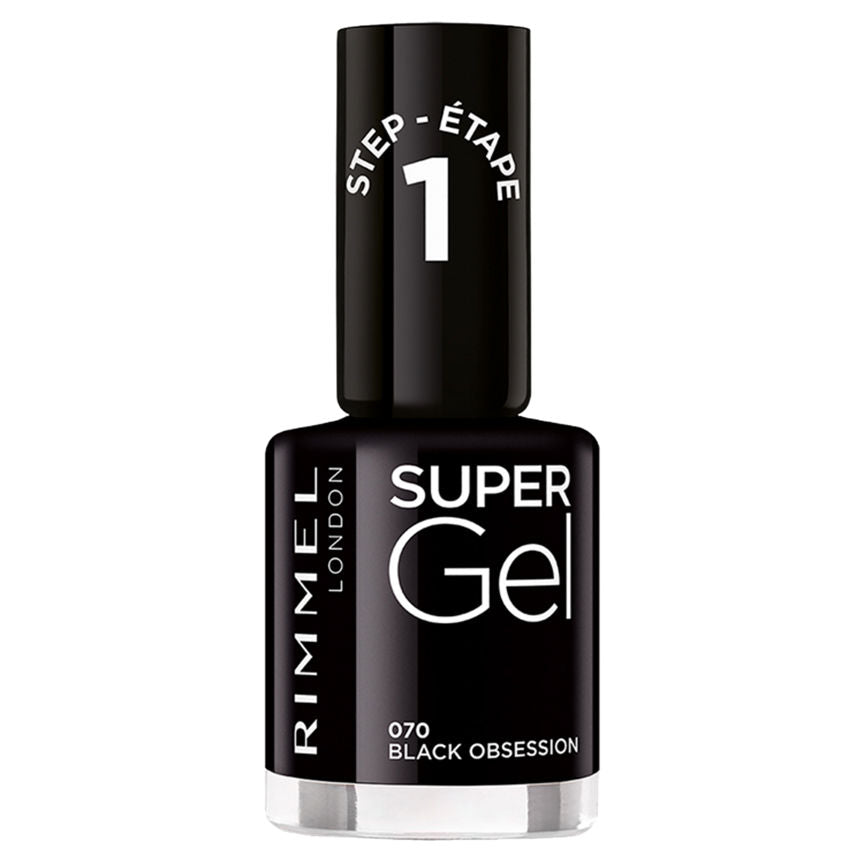 Rimmel London Super Gel Nail Polish Black