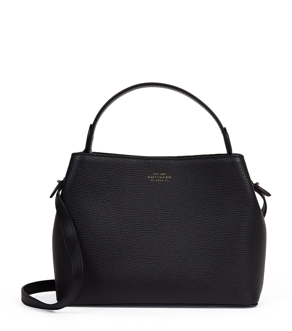 Soft Leather Organizer Pouch with Multiple Pockets, 19cm x 26cm x 3cm
