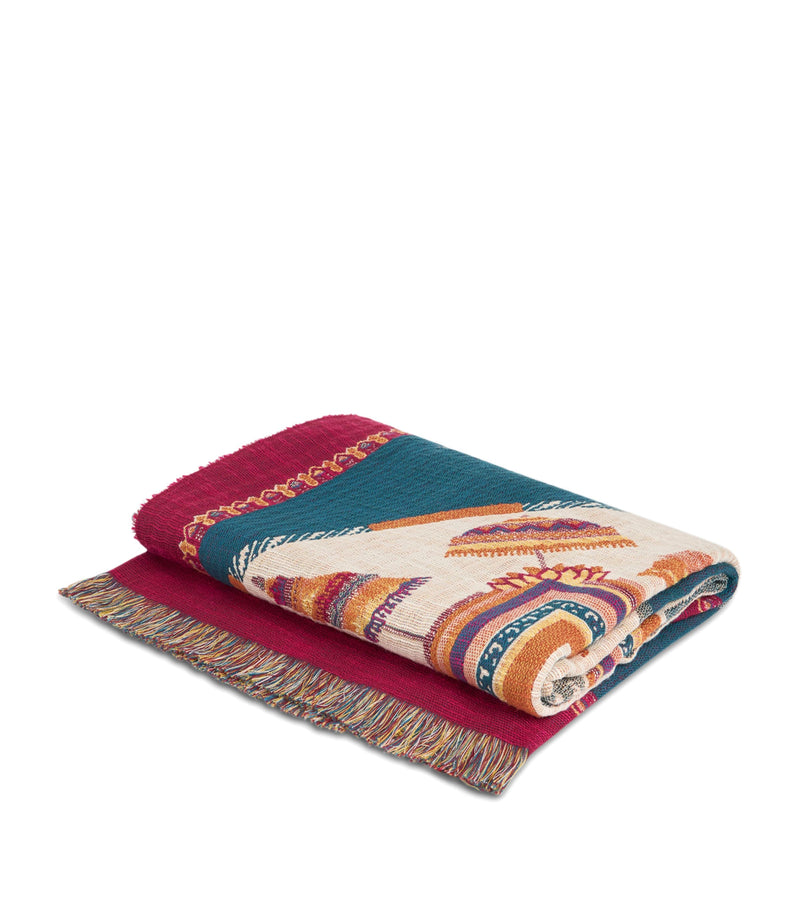 Etro Cotton Mandala Shanti Throw 140cm x 180cm - British product