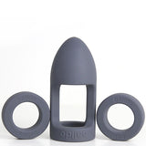 Balldo set steel grey silicone couples toy - British product