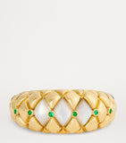 L'Atelier Nawbar Diamond Emerald Gold Ring, UK version