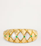 L'Atelier Nawbar Diamond Emerald Gold Ring, UK version