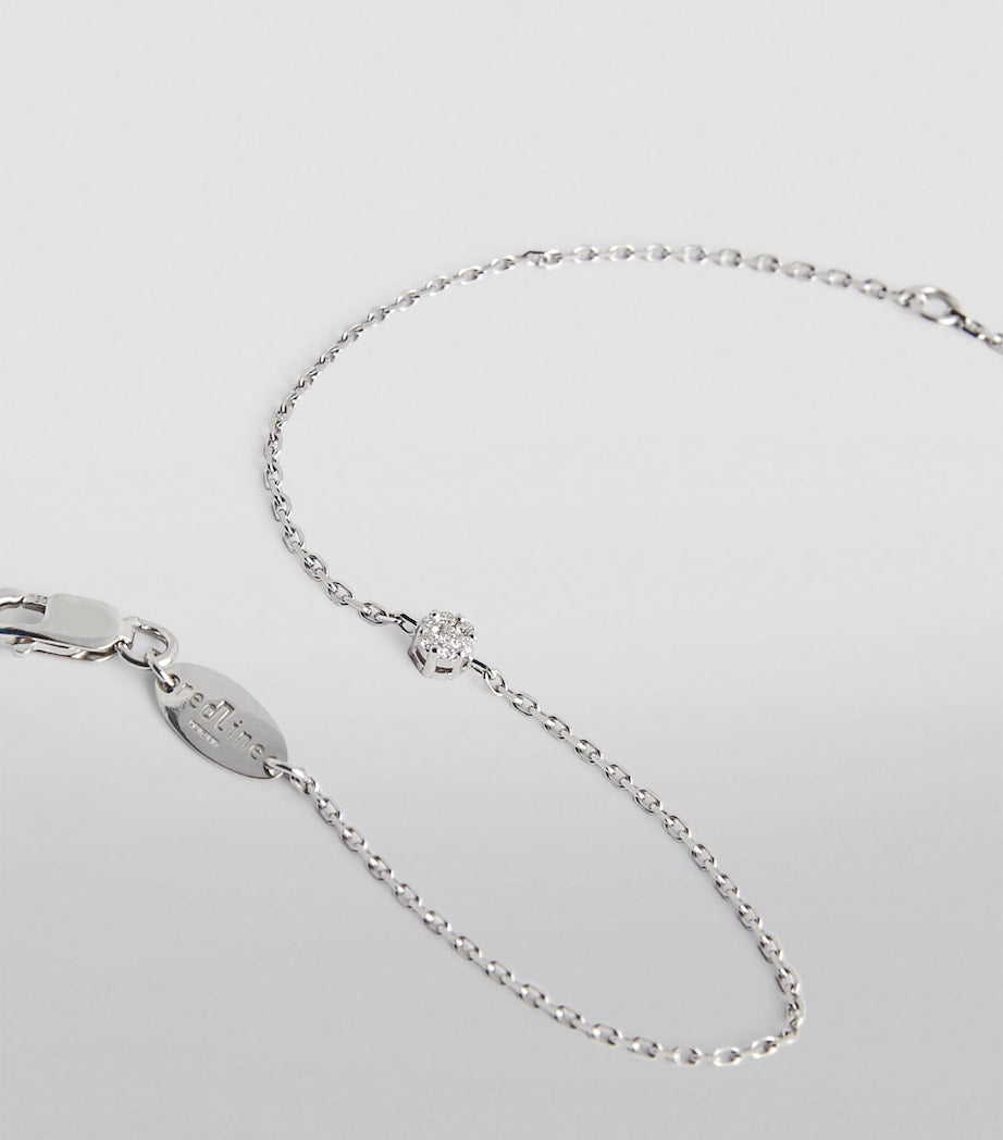 Redline white gold diamond illusion bracelet - British product
