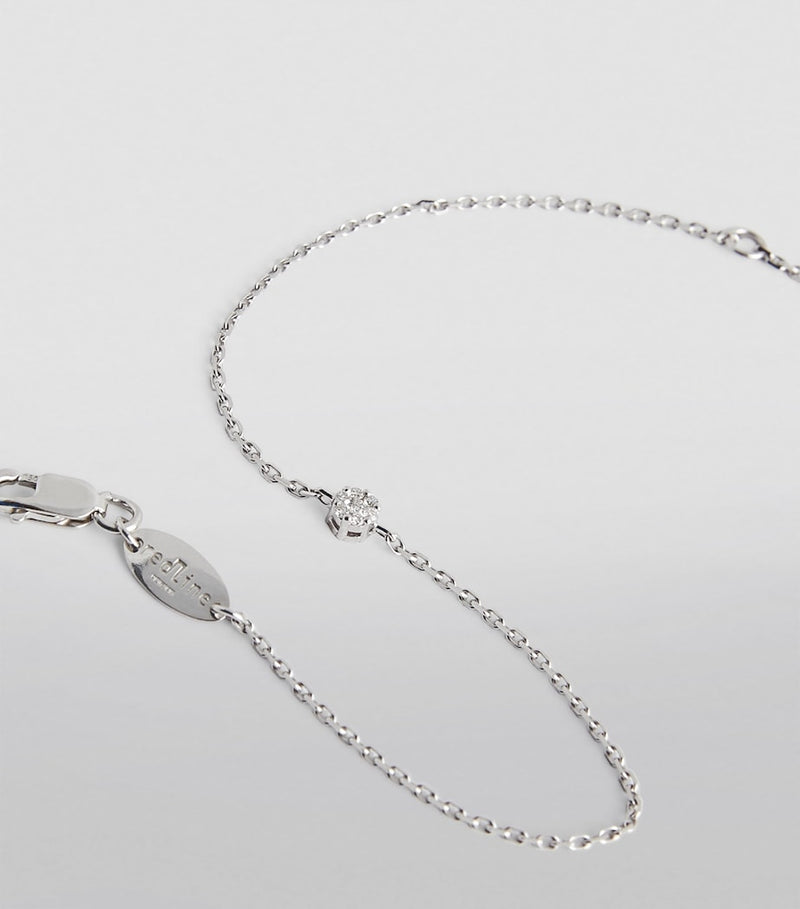 Redline white gold diamond illusion bracelet - British product