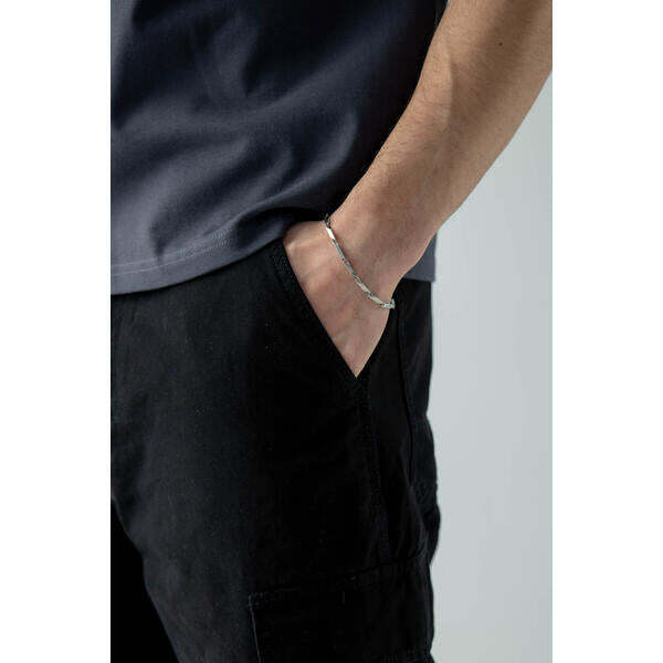 SVNX minimalistic link bracelet silver, UK version