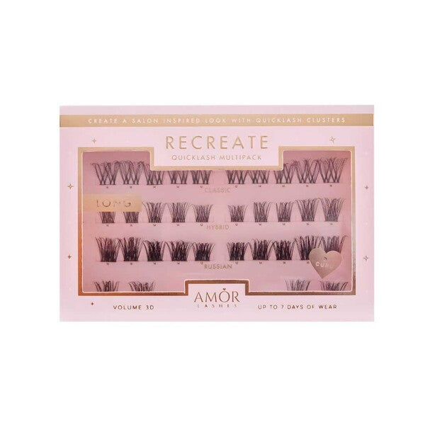House of Amor mixed cluster lashes medium, UK version