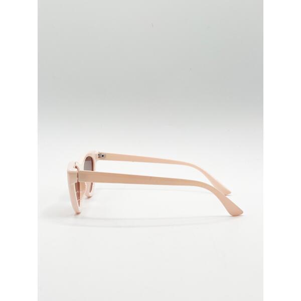 SVNX light pink cateye sunglasses, imported from the UK