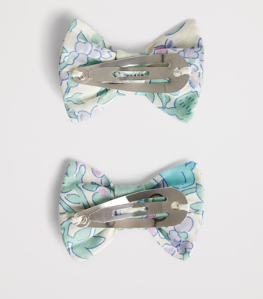 Bonpoint Liberty print cotton hair clips - British product