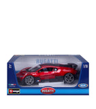 Bburago Bugatti Divo Red 1:18 scale diecast model - British product
