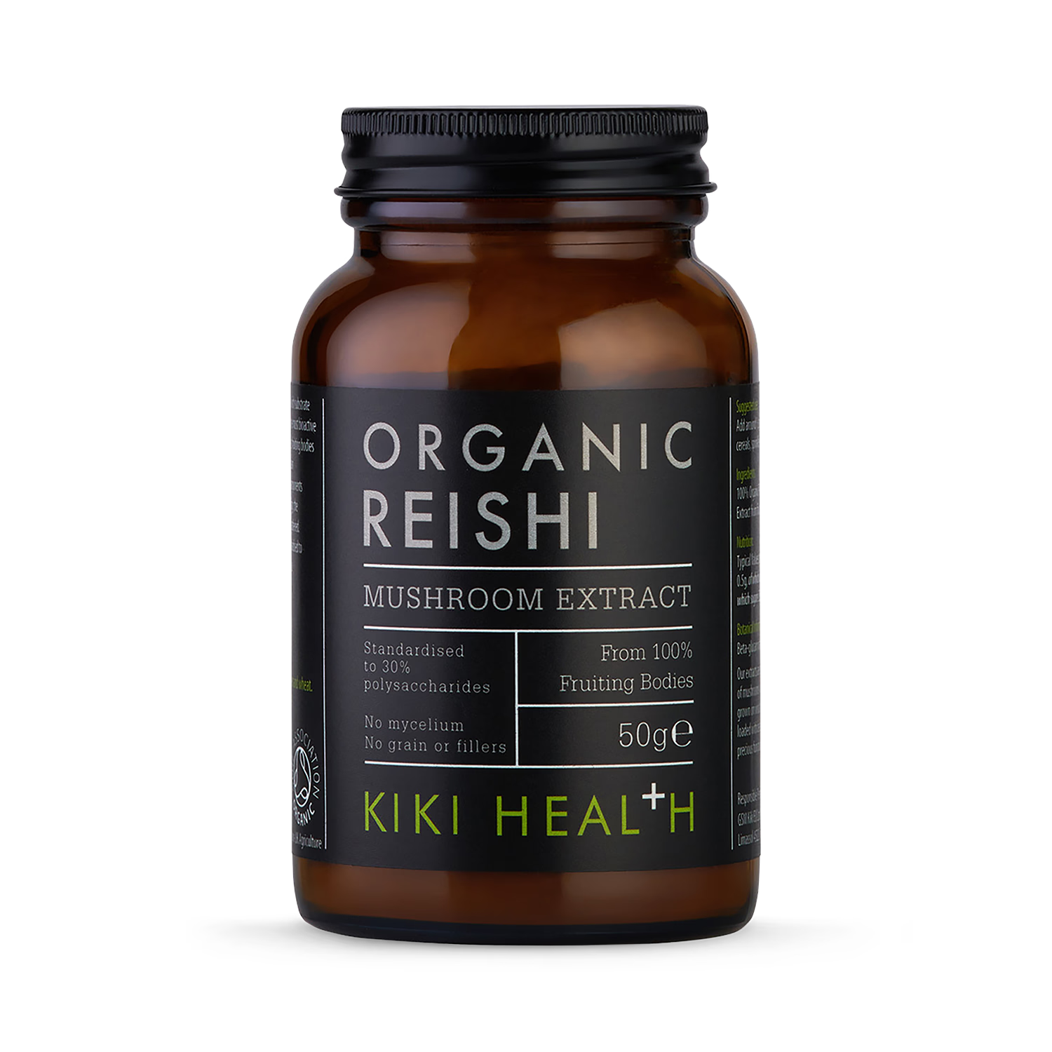 KIKI Health Reishi Mushroom Extract Powder 50g, UK version
