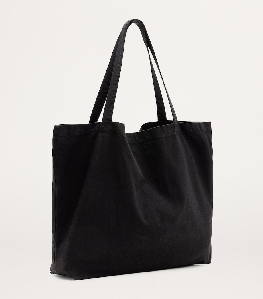 AllSaints Underground organic cotton tote bag, imported from the UK