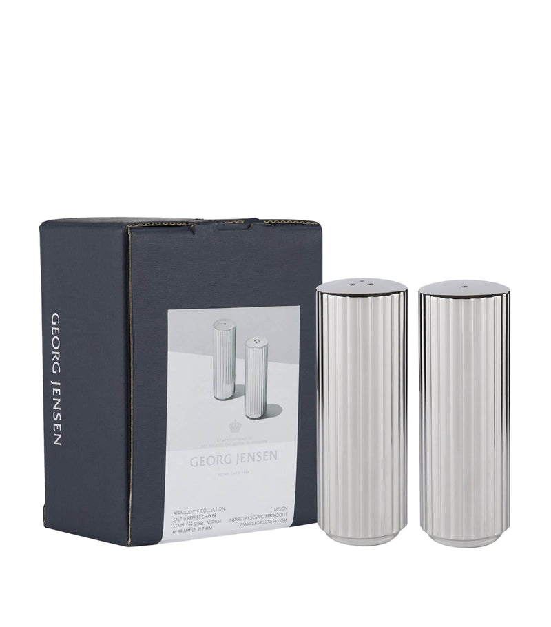 Georg Jensen Bernadotte salt and pepper shakers, UK version