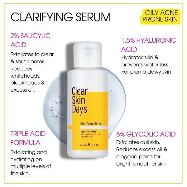 Clear Skin Days Salicylic Acid Blemish Control Serum 50ml GOODS Superdrug   