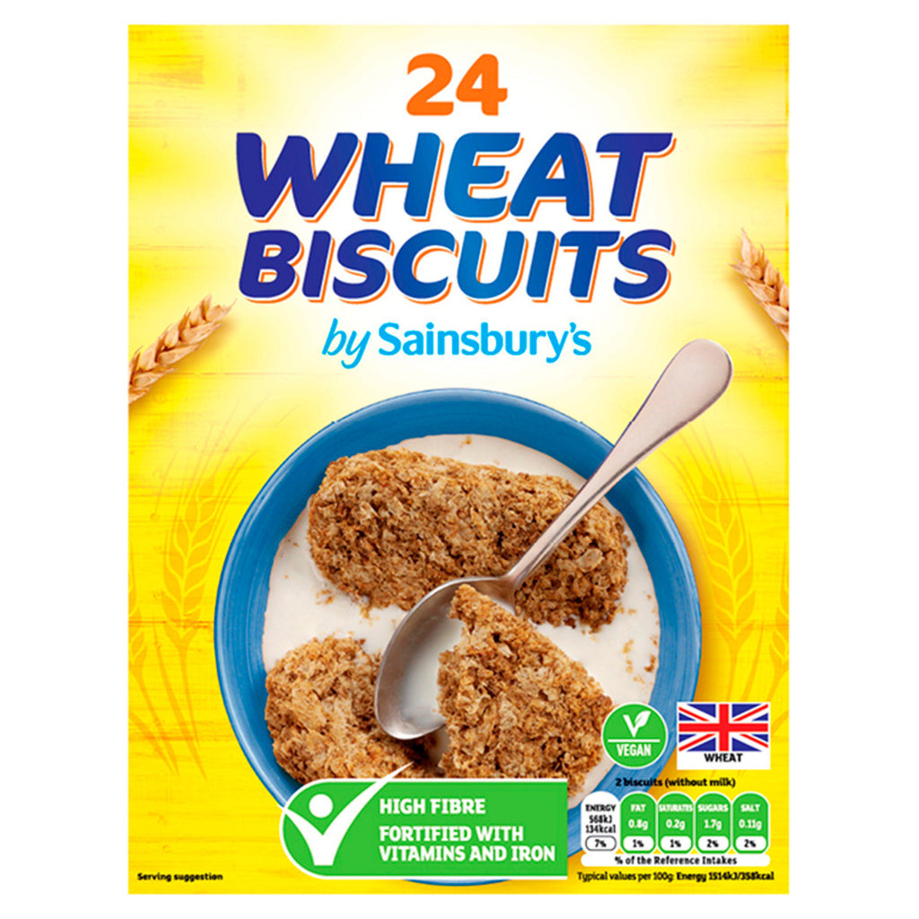 Sainsbury's Wholewheat Biscuits Cereal x24 430g