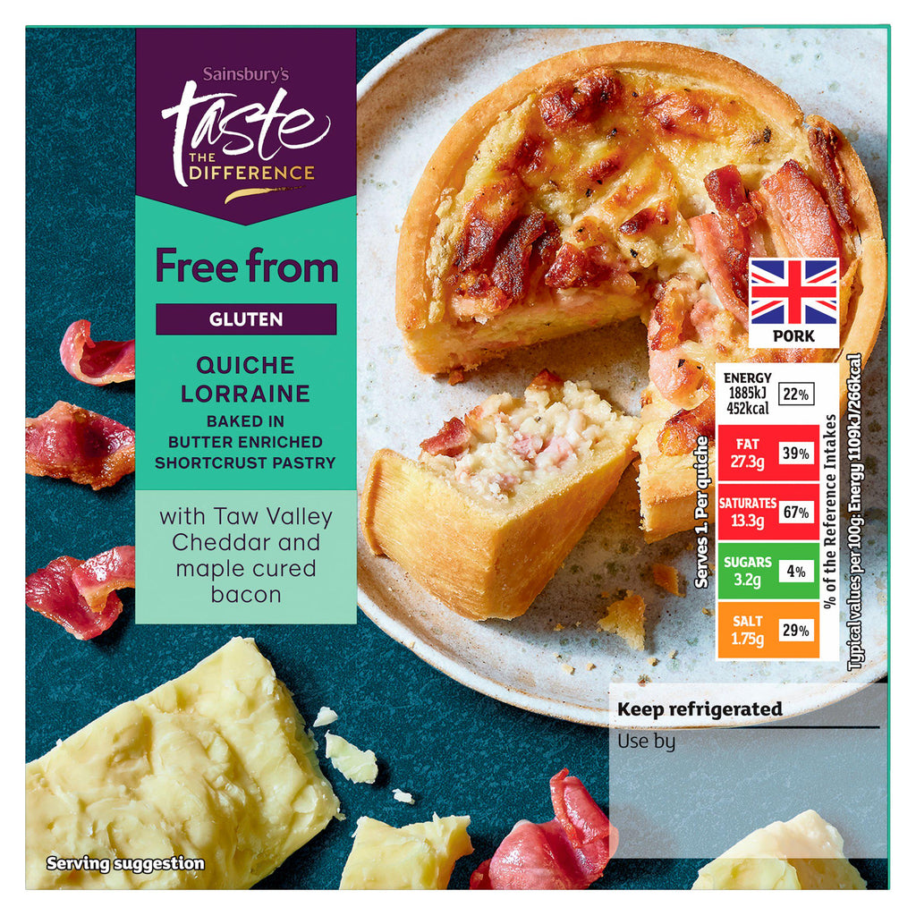 Sainsbury's Free From Quiche Lorraine, Taste the Difference 170g