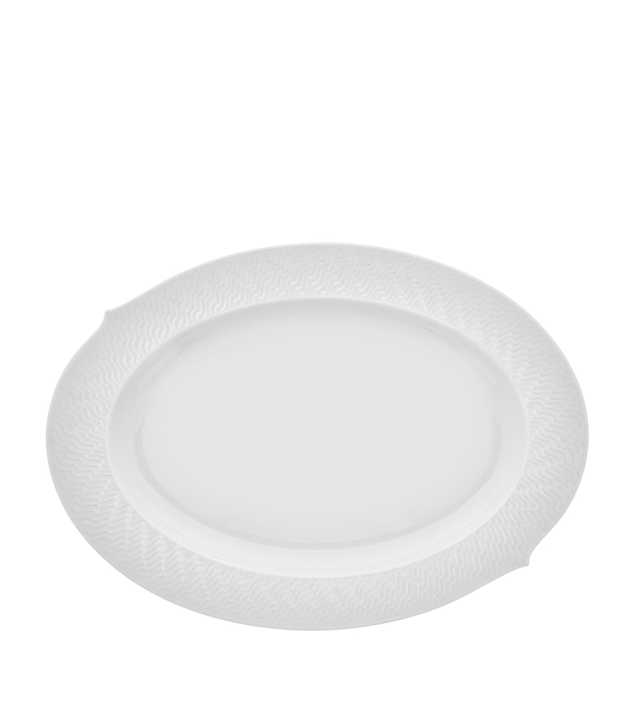 Meissen serving platter Waves Relief Oval 39cm (British brand)