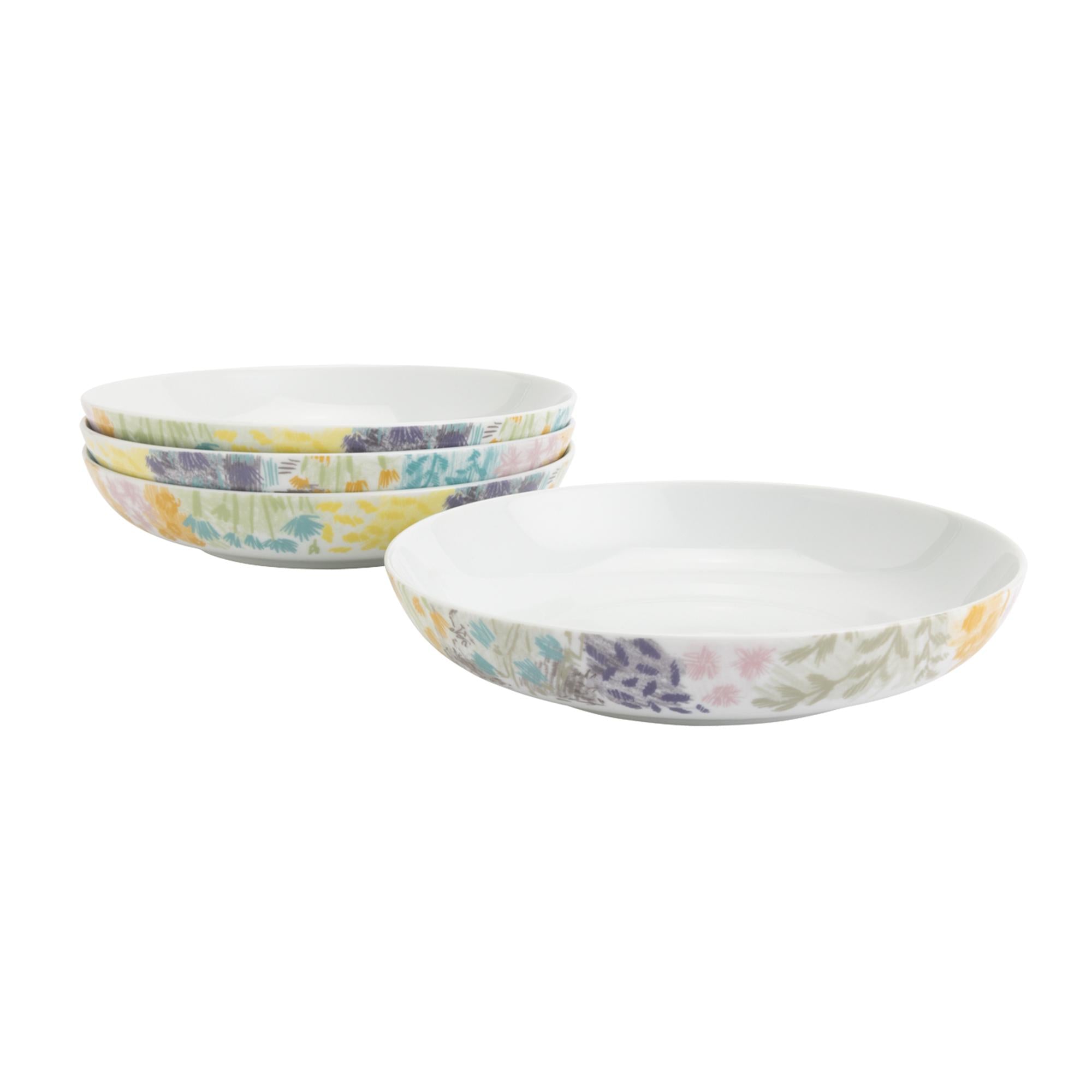 Habitat Floral Decal Pasta Bowl GOODS Sainsburys   