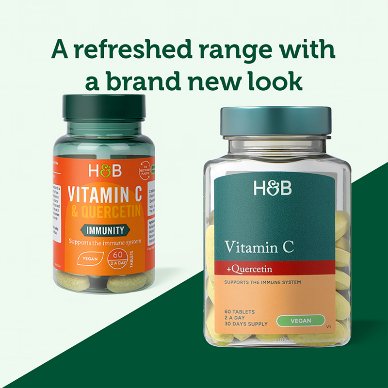 Holland & Barrett Quercetin Vitamin C tablets 60, UK version