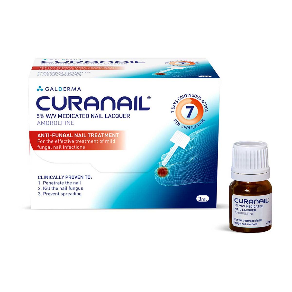 Curanail 5% Fungal Nail Treatment - 3ml First Aid Boots   