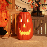 Livingandhome Halloween LED pumpkin lantern 34cm, UK version