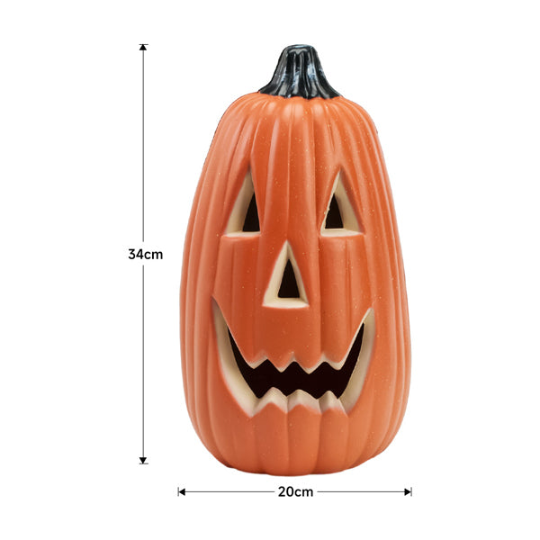 Livingandhome Halloween LED pumpkin lantern 34cm, UK version