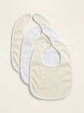 Burberry check-pattern cotton bibs gift set of three - British product