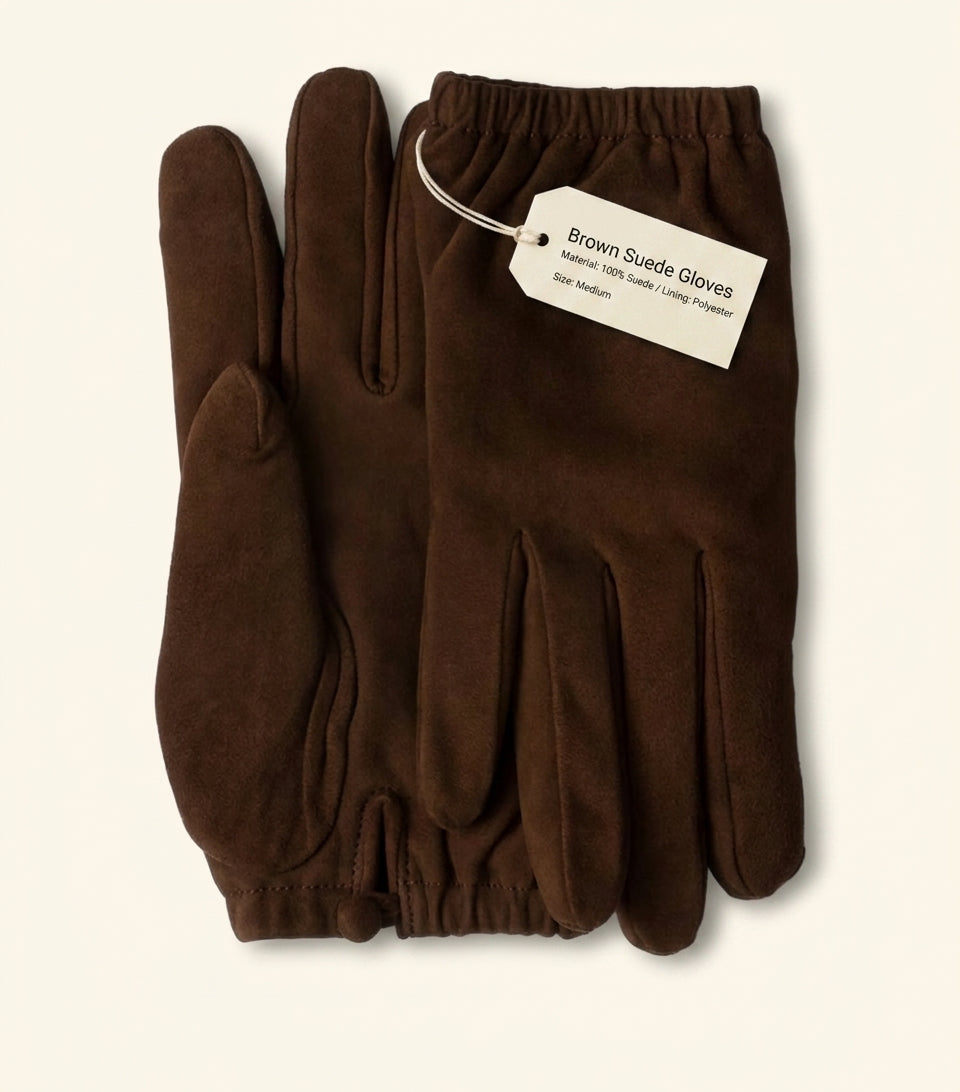 Prada suede gloves with cashmere lining, imported from the UK