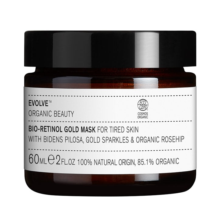 Evolve Bio Retinol Gold Mask 60ml Natural Face Masks Holland&Barrett   