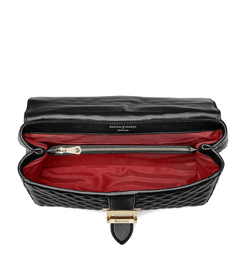 Aspinal of London Lottie grained leather cross-body bag, imported from the UK