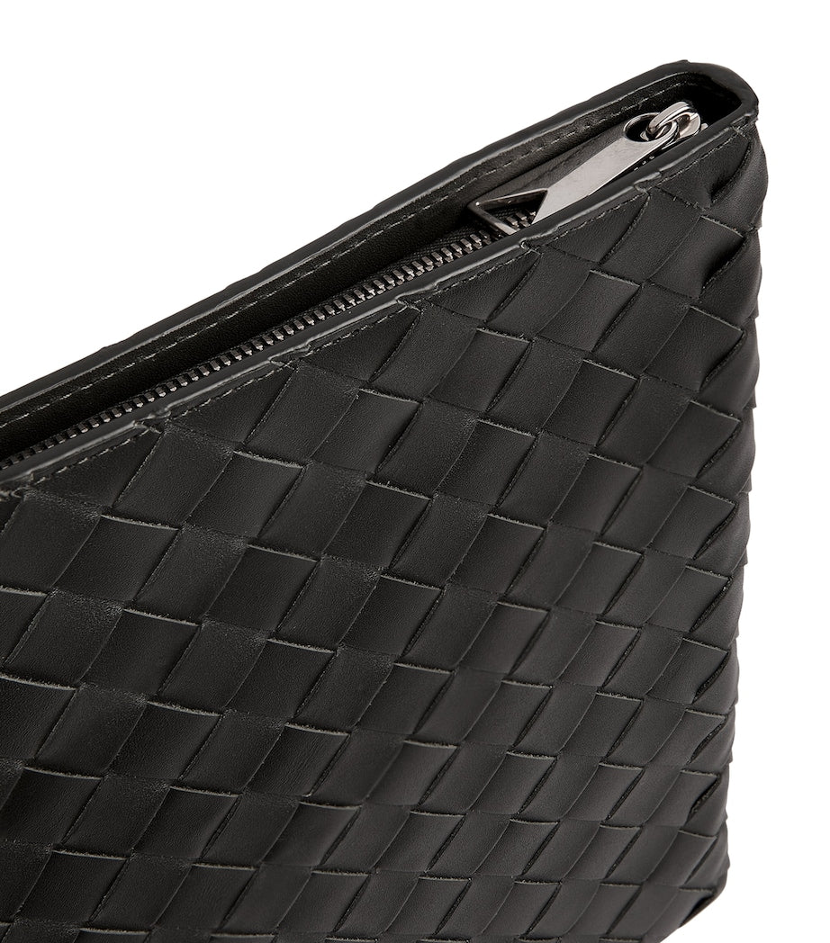 Bottega Veneta Intrecciato half-zip pouch 24x33cm - British product