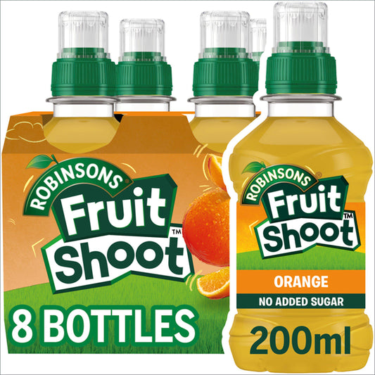 Fruit Shoot Orange Kids Juice Drink 8x200ml All long life juice Sainsburys   