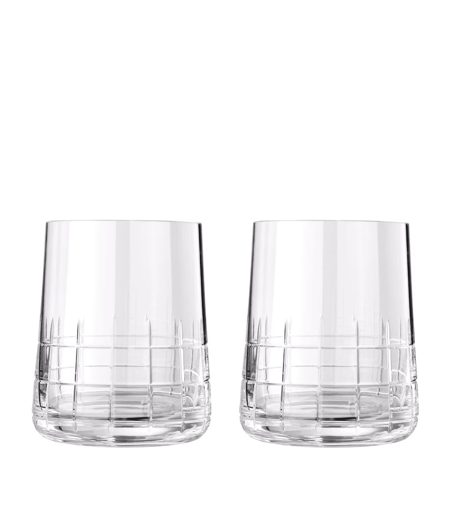 Christofle Graphik crystal water glasses set of two 200ml - British product