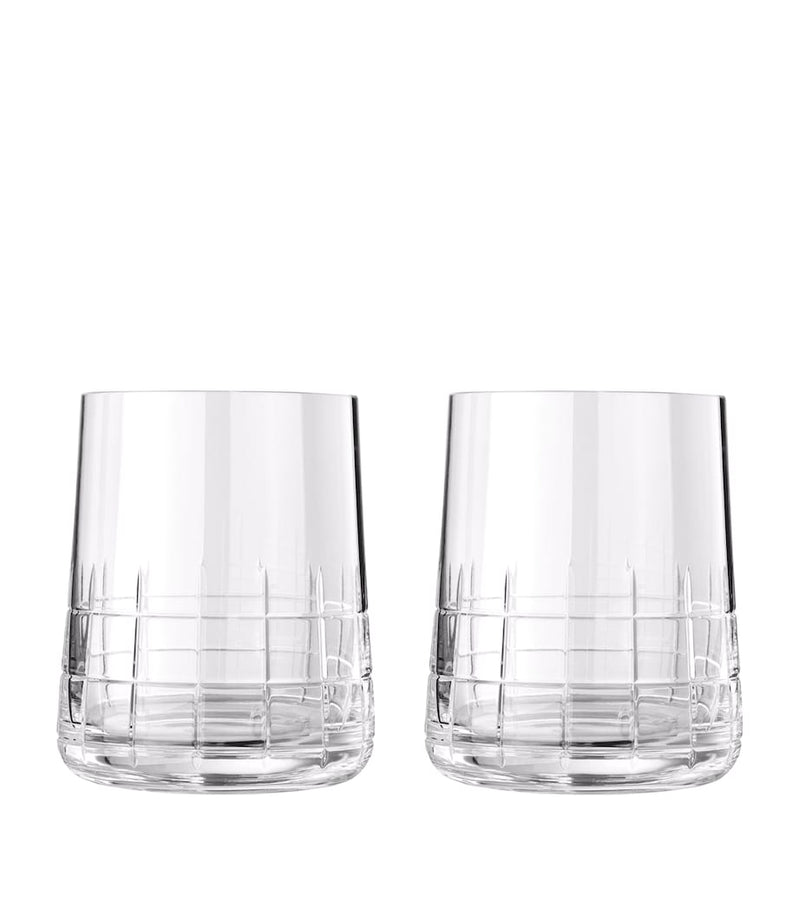 Christofle Graphik crystal water glasses set of two 200ml - British product