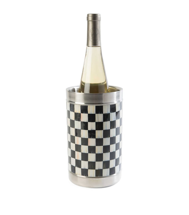 MacKenzie-Childs Courtly Check wine cooler, imported from the UK