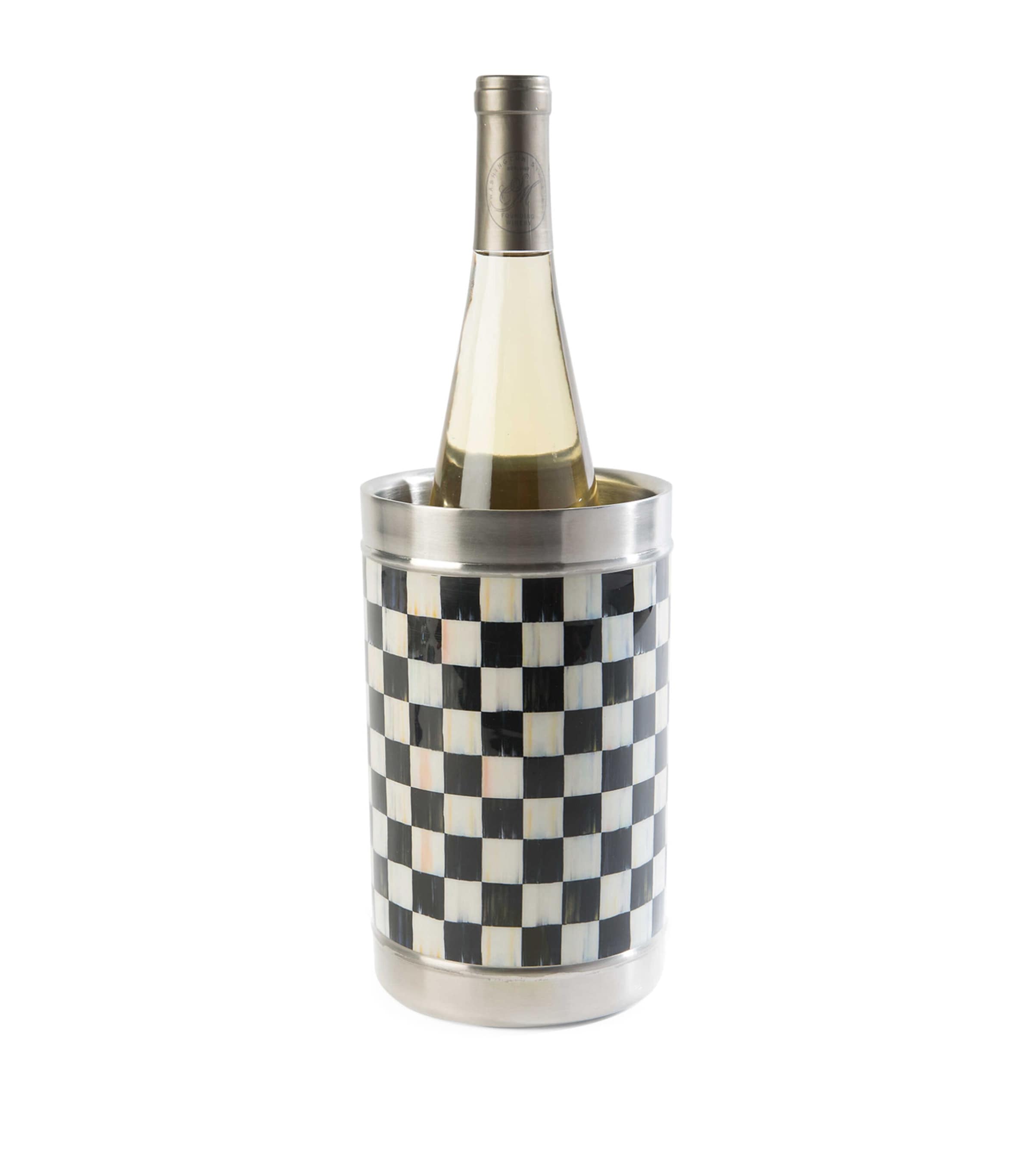 MacKenzie-Childs Courtly Check wine cooler, imported from the UK