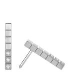 Chopard white gold diamond Ice Cube earrings, imported from the UK