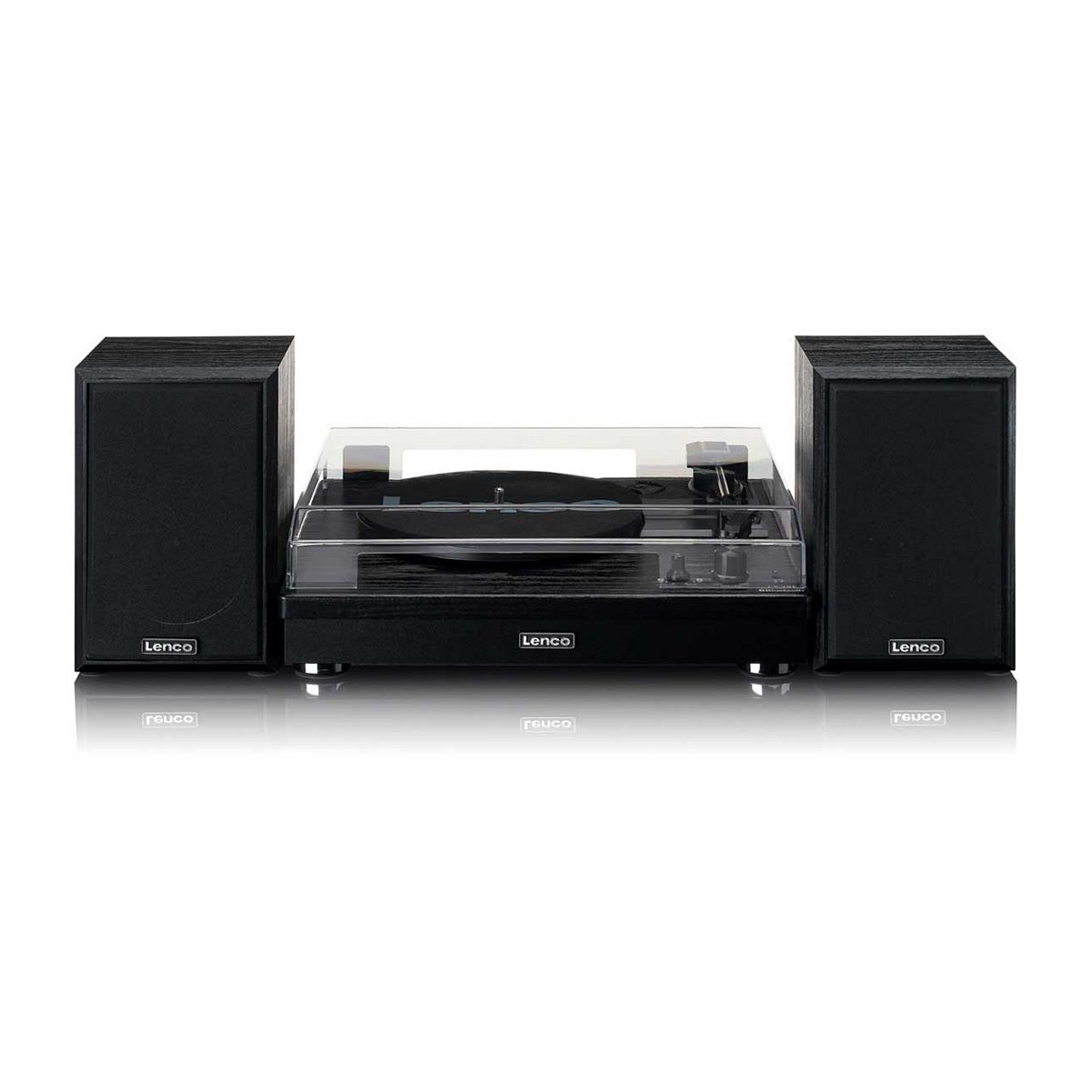 Lenco LS-101BK Turntable and Hi Fi speakers - Black GOODS Boots   