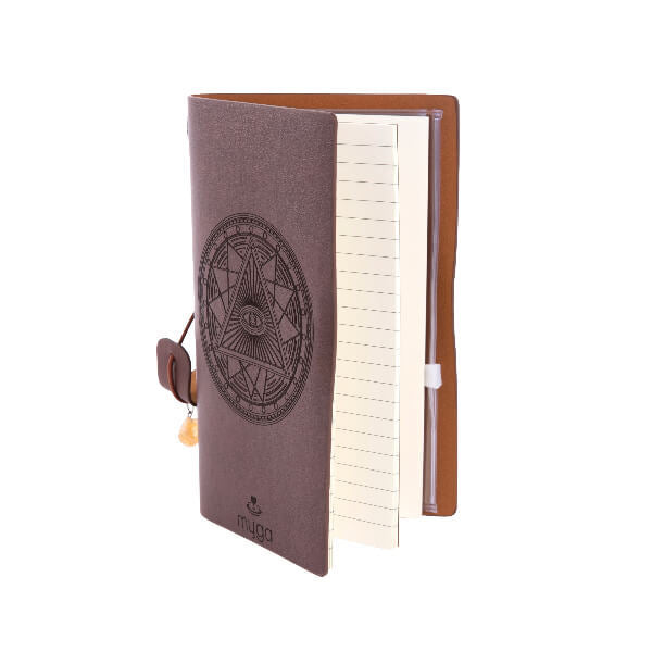 Myga hardcover notebook Tarot Eye Red Brown - British product