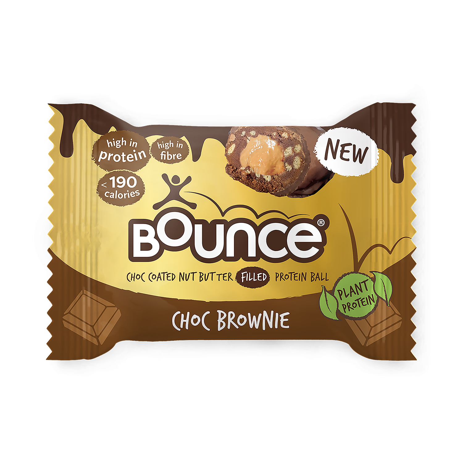 Bounce plant protein ball dark chocolate 40g - British product