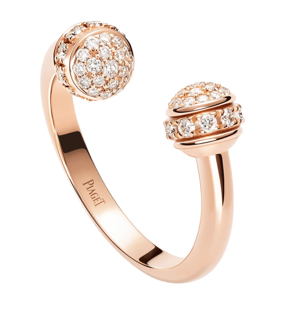 Piaget Possession rose gold diamond open ring - British product