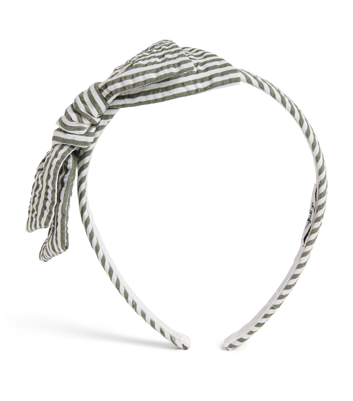 Il Gufo Stripe Bow headband, UK version