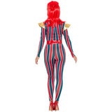Smiffys Miss Space Superstar multi-coloured jumpsuit costume, UK version
