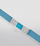 MARLI New York white gold diamond Nappa leather bracelet, imported from the UK