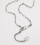 Valentino Garavani crystal heart necklace palladium finish, UK version
